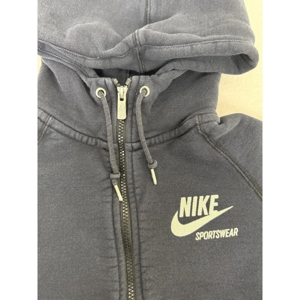 Nike Sportswear Big Kids' Boys' Full Zip Hoodie Navy Blue Size‎ Medium M (10-12)